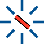 Charging status LED Red